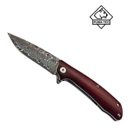 Couteau Bois De Santal Damas Industriel - PUMA TEC - Inox Couteau Bois De Santal Damas Industriel - PUMA TEC - Inox