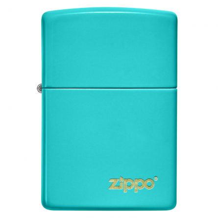 Briquet Zippo Logo - Flat Turquoise Briquet Zippo Logo - Flat Turquoise