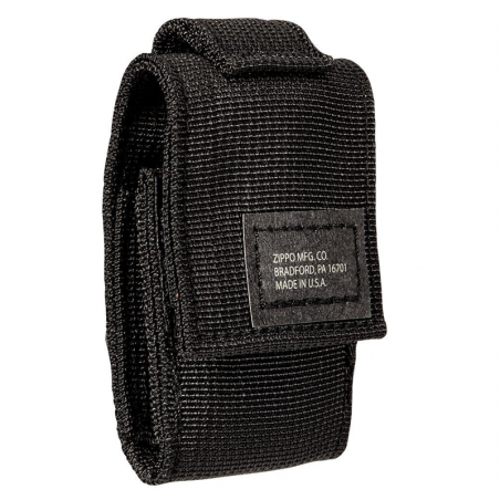 Zippo Crackle Lighter - Pochette Nylon - Noir