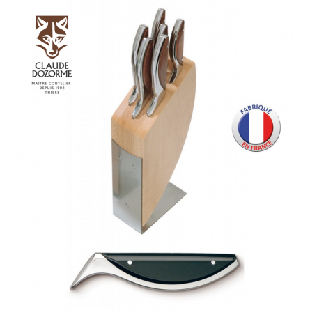 Bloc Couteaux Haute Cuisine - Claude Dozorme - Noir