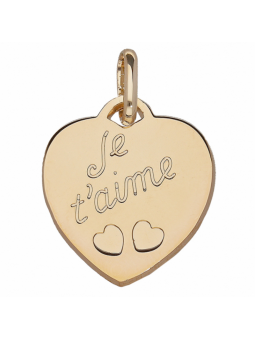 Pendentif plaqué or  coeur...