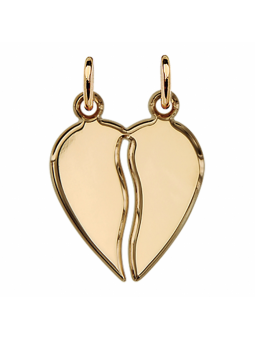 Pendentif cœur à partager -...