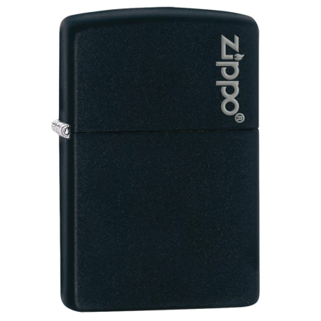 Briquet Black Mattle - Zippo - Logo