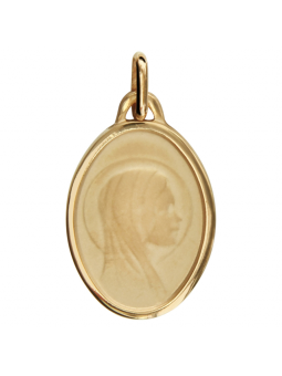 Médaille Plaqué Or Ovale...