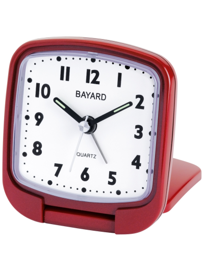 Réveil silencieux à quartz cadran ovale sonnerie sur cloche