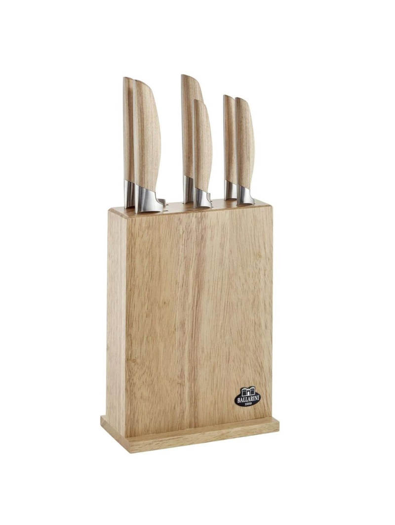 Bloc bois range couteaux 7 pièces COUTEAU DU CHEF : le bloc bois à