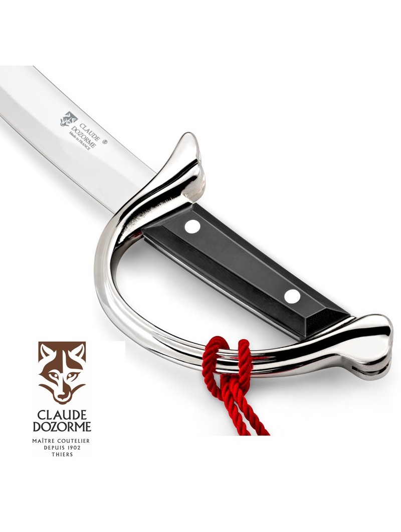 Sabre à champagne Prestige Lassalle - Manche Micarta noir - Socle acajou