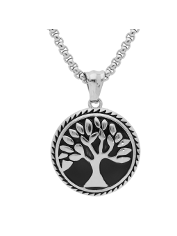 Collier acier Arbre de Vie...