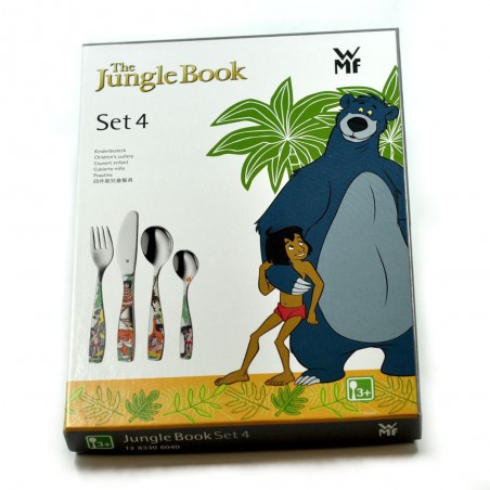 Couverts enfant WMF 4 pièces Le Livre de la Jungle inox