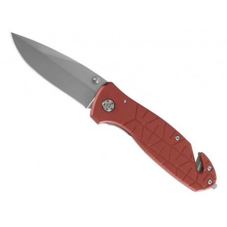 Couteau HERBERTZ Rouge 12CM INOX + CLIP