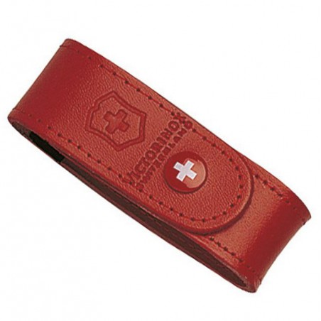 Etui couteau suisse - Cuir Rouge - 6 à 14 pièces