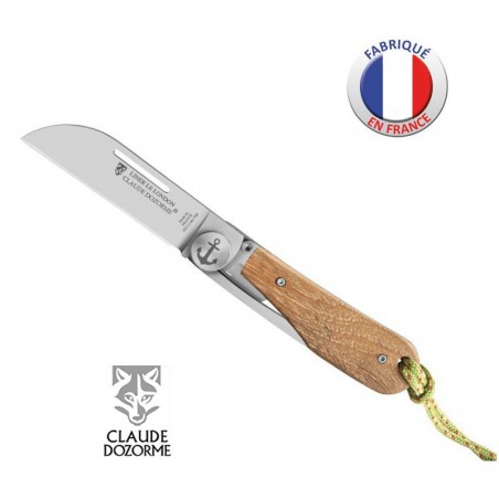 Couteau LONDON - Claude Dozorme - Bois Teck - Ancre Marine