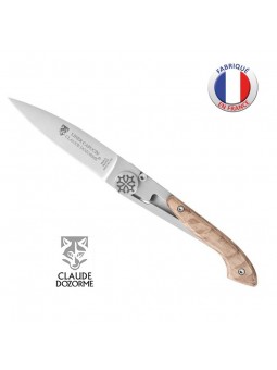 Couteau CAPUCIN - Claude Dozorme - Bois Chêne vert - Croix Occitane
