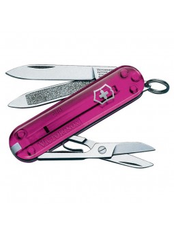 Couteau suisse CLASSIC -  VICTORINOX - Rose translucide