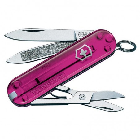 Couteau suisse CLASSIC -  VICTORINOX - Rose translucide