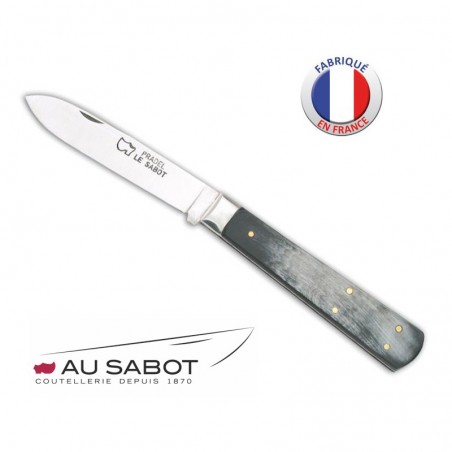 Couteau Le Pradel - AU SABOT - Manche corne - Lame carbone