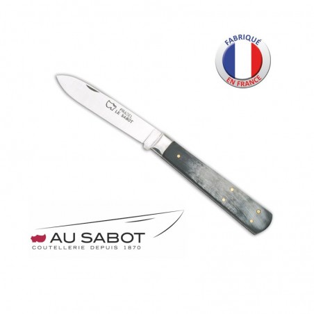 Couteau Le Pradel - AU SABOT - Manche corne AC 8,5 cm - Lame carbone