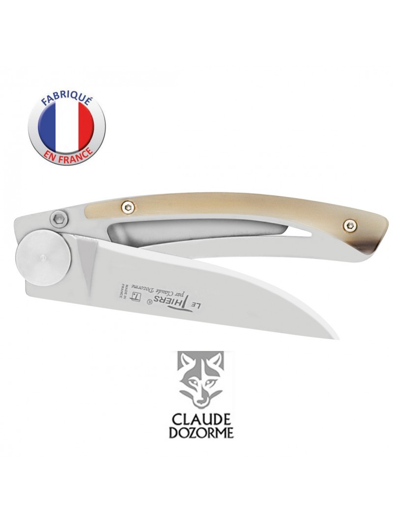  Couteau Liner Lock Le Thiers - Claude Dozorme - Corne Blonde