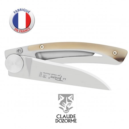  Couteau Liner Lock Le Thiers - Claude Dozorme - Corne Blonde