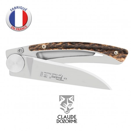  Couteau Liner Lock Le Thiers - Claude Dozorme - Bois de Cerf