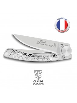  Couteau Liner Lock MADE IN FRANCE - Claude Dozorme - Manche style La Tour Eiffel