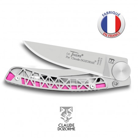  Couteau Liner Lock MADE IN FRANCE - Claude Dozorme - Manche style La Tour Eiffel