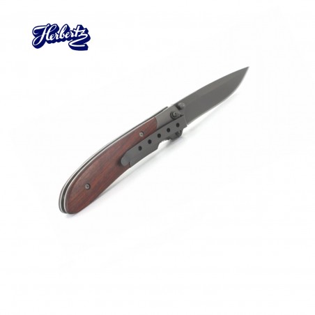 COUTEAU HERBERTZ PACCA/METAL 11CM INOX + CLIP