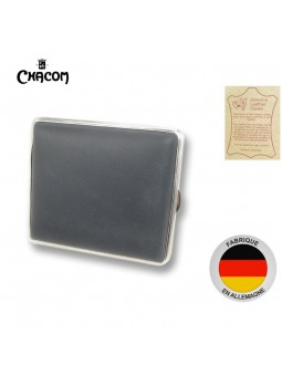 Etui à cigarettes - Cuir Noir mat - Chacom