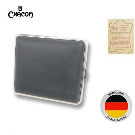 Etui à cigarettes - Cuir Noir mat - Chacom Etui à cigarettes - Cuir Noir mat - Chacom