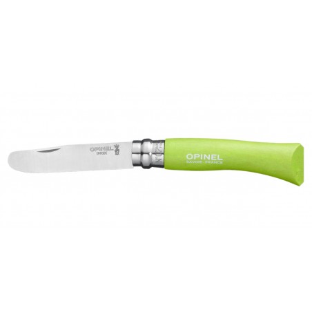 Opinel n°7 Bout rond vert Pomme