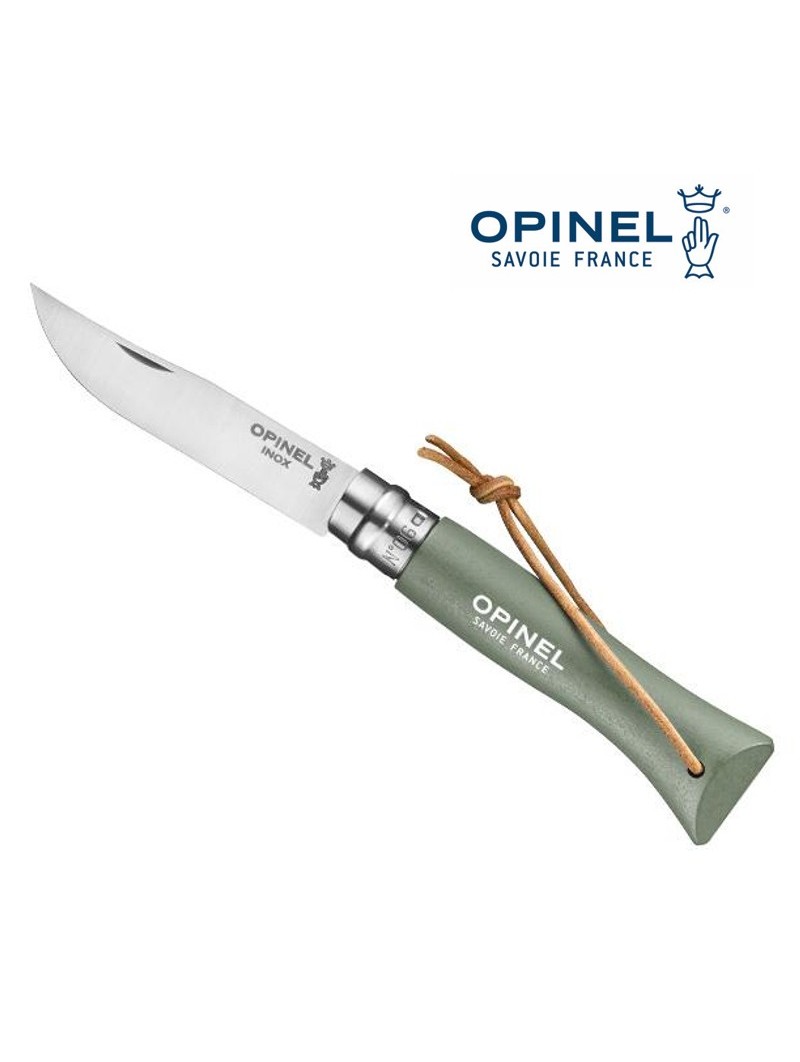 OPINEL N°6 vert sauge - Lien baroudeur