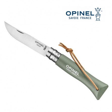 OPINEL N°6 vert sauge - Lien baroudeur