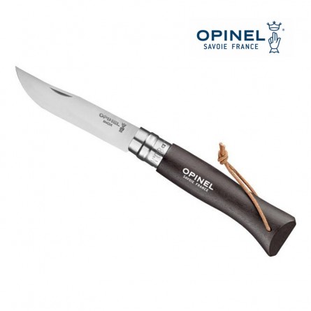OPINEL N°7 noir brun - Lien baroudeur OPINEL N°7 noir brun - Lien baroudeur