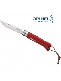 Opinel n°8 rouge - Lien...