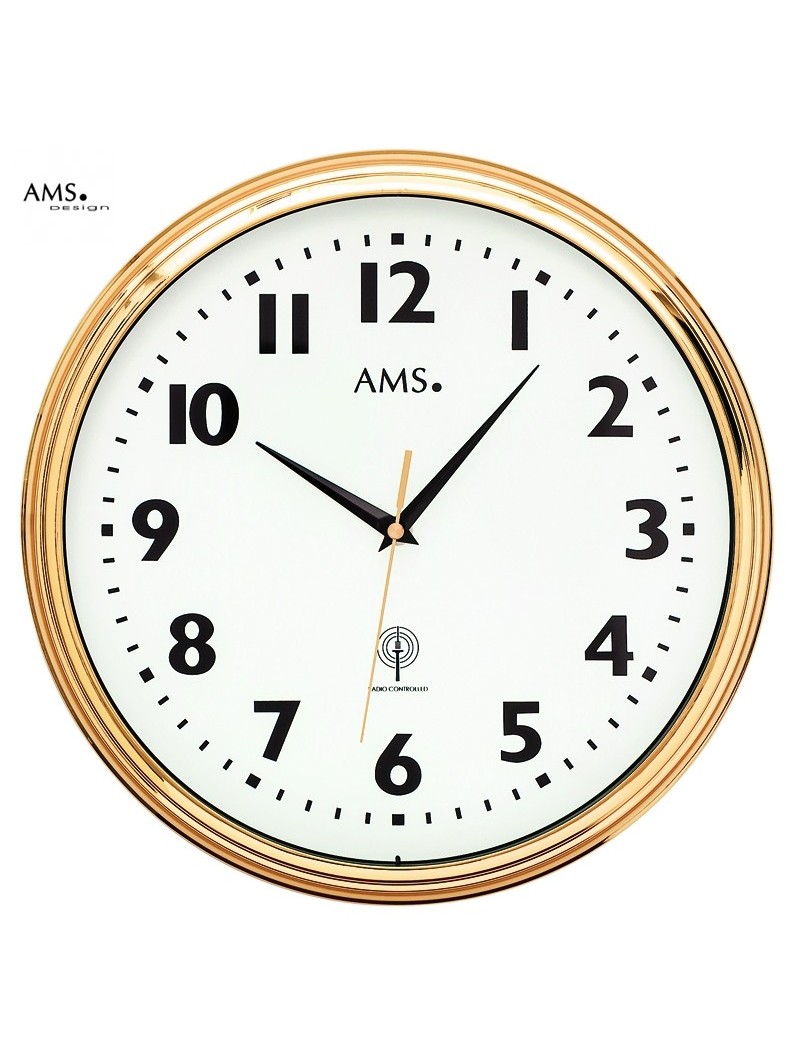 Pendule Laiton radio-pilotée - AMS - Diam. 32 cm