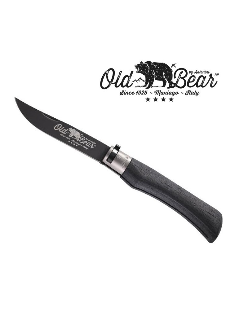 Couteau OLD BEAR XS - Virole grise - Bois d'ayous