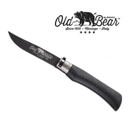 Couteau OLD BEAR XL - Virole grise - Bois d'ayous