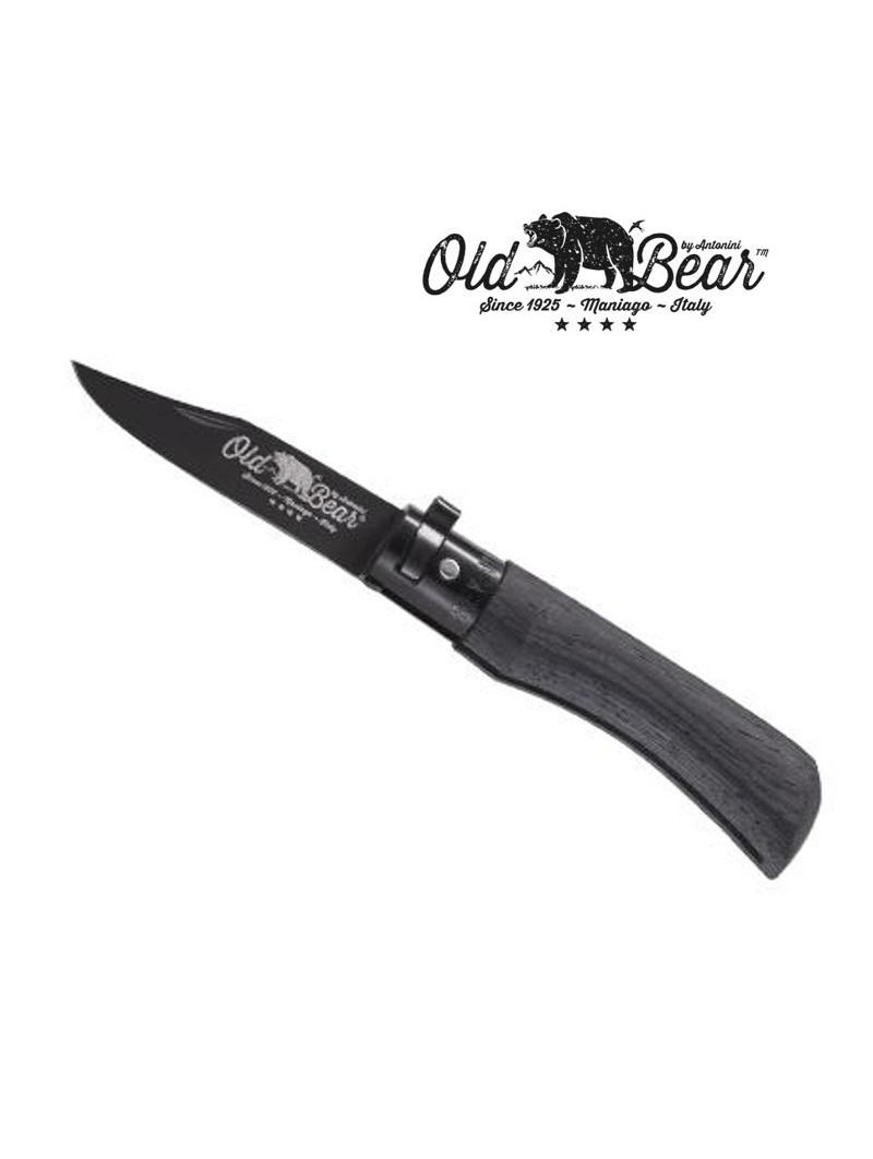 Couteau OLD BEAR XL - Virole noire - Bois d'ayous