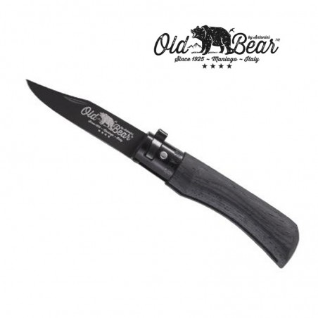 Couteau OLD BEAR XL - Virole noire - Bois d'ayous