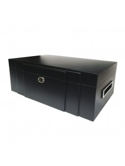 Cave 125 cigares - Noir satiné - ECLIPSE - Bois de rose brésilien