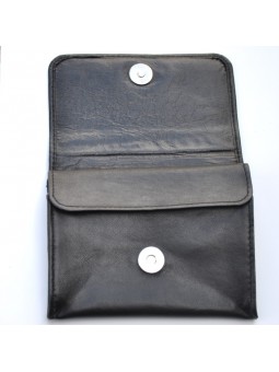 Pochette à tabac Petite Taiile - Chacom - Cuir Noir