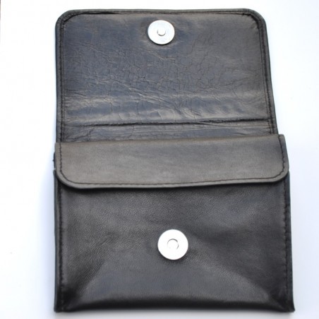 Pochette à tabac Petite Taiile - Chacom - Cuir Noir