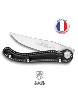 Couteau  Le Baroudeur Laguiole - Claude Dozorme - Manche cuir