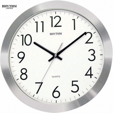 Pendule murale aluminium - RHYTHM - Silencieux Pendule murale aluminium - RHYTHM - Silencieux