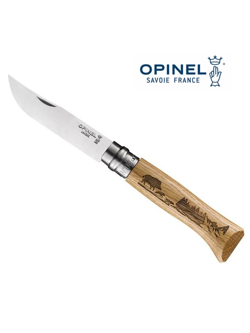 Opinel n°8 Animalia Sanglier - Chêne