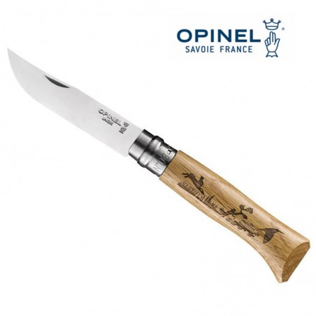 Opinel n°8 "Animalia 3" Lièvre - Chêne