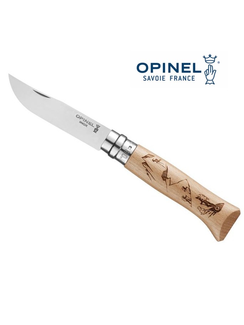 Couteau Sport Rando - OPINEL N°8 - Hêtre