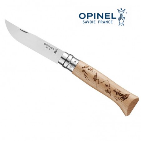 Couteau Sport Rando - OPINEL N°8 - Hêtre