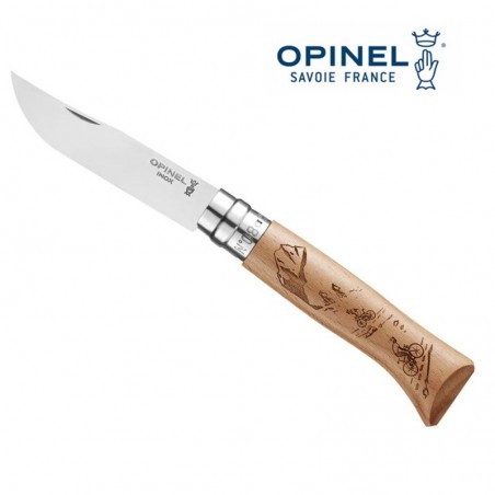 Couteau Sport Vélo - OPINEL N°8 - Hêtre