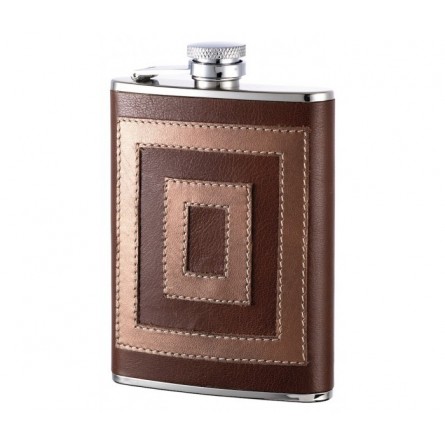 Flasque cuir 2 tons 180 ml Flasque cuir 2 tons 180 ml